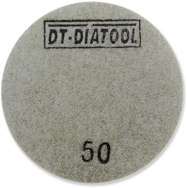 DTDIATOOL Concrete Polishing Pads 3 inch/80mm for Concrete, Cement and Terrazzo Floors Processing, Repairing and Renovating, Dry or Wet Use Diamond Grinding Pads Grit 50 3pcs - Image 3